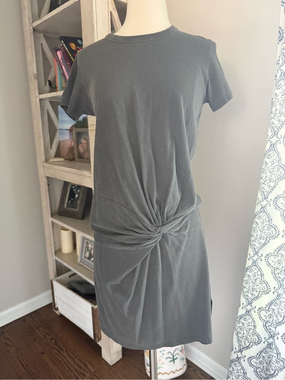 NSF Zelda knot cotton grey tshirt dress M